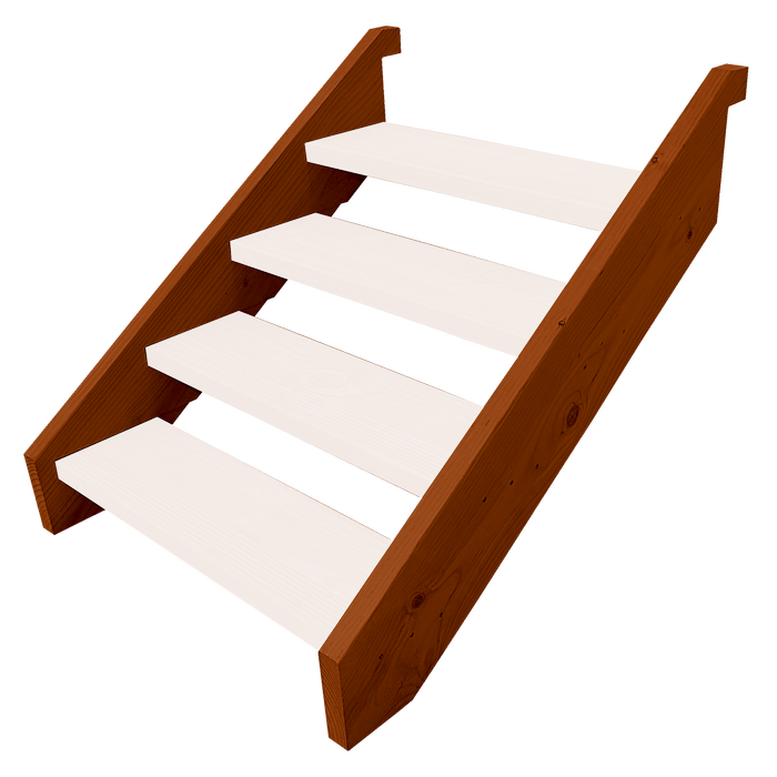 Wilmaplex Merbau Ezistep Stringers - Suits Four Tread