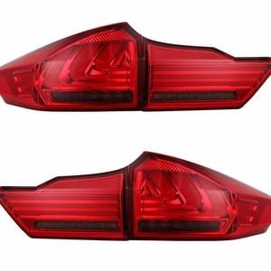 LED Red Strips Tail lights Flow light Fit For Honda City GM6 BALLADE 2014-2017