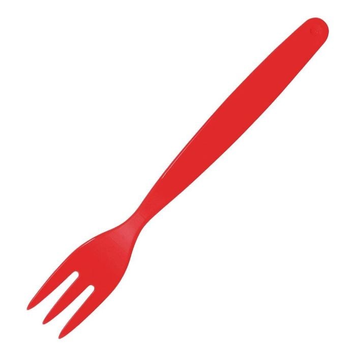 Olympia Kristallon Polypropylene Table Forks Red 174mm 12 Pack