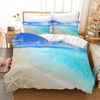 3D Blue Sea Beach Starfish Quilt Cover Set Bedding Set Pillowcases 129
