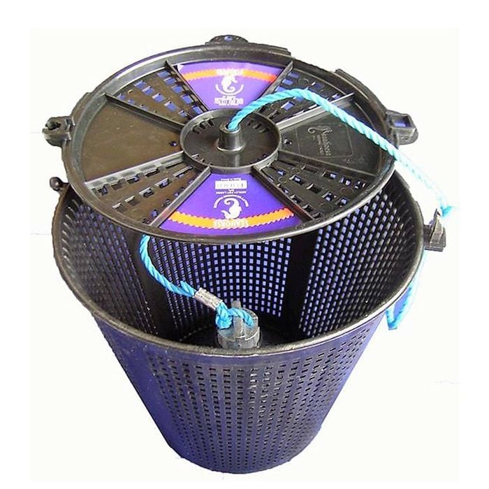 Seahorse Extra Large Weighted Berley Bucket / Bait Keeper & Rope