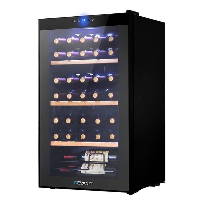 Devanti 34 Bottles Wine Cooler Fridge