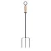 Glow 10 x 70cm Black Steel Toasting Fork With Timber Handle