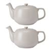 2PK La Cafetiere Stoneware Classic Teapot Kettle 1.2L - Latte