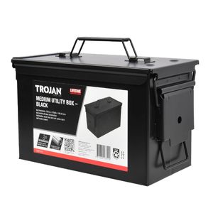Trojan Black Medium Utility Box
