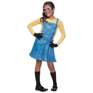 Dispicable Me Size 3-5y Minion Female Dress Costume Party Kids/Girls Cosplay