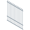 ProtectorAl 0350-1200W x 1500H Deep Ocean Spear Top Pool Fence Panel Raked 16-30º