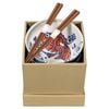 Omotenashi Etegami Tai Set of 2 Donburi Bowls & Chopsticks