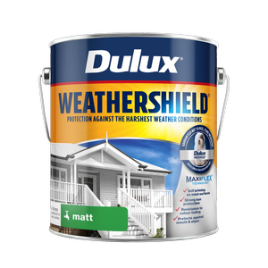 Dulux 4L Vivid White Matt Weathershield Exterior Paint - 4L
