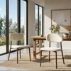 2 Sets Walnut Look Dining Chairs