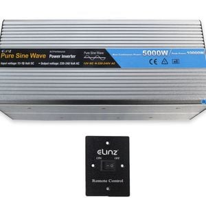Elinz 5000W/10000W Pure Sine Wave Power Inverter 12V-240V AUS Plug Remote Control
