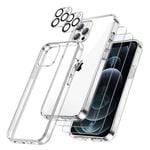 3 in 1 Case for iPhone 14 with 2-Pack Screen Protector and 2-Pack Camera Lens Protector For iPhone 14 Promax
