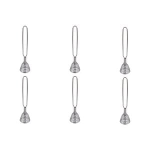 6PK Appetito Spring Whisk Home Kitchen Cooking Utensil Tool Silver