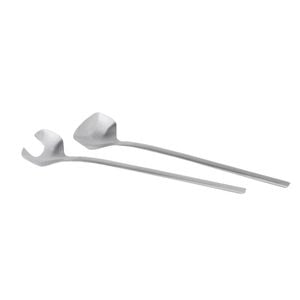 2pc Blomus Nove Stainless Steel Salad Servers Kitchen Utensil Set Silver