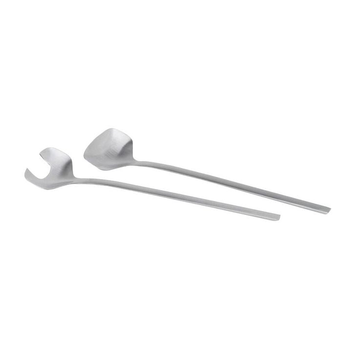 2pc Blomus Nove Stainless Steel Salad Servers Kitchen Utensil Set Silver