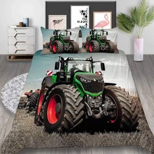 3D Tractor Quilt Cover Set Bedding Set Duvet Cover Pillowcases WJ 1657