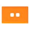 HPM LINEA 2 Gang Coverplate - Orange Crush