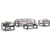 Balmoral 3+1+1 Seater Outdoor Aluminium And Teak Lounge Setting