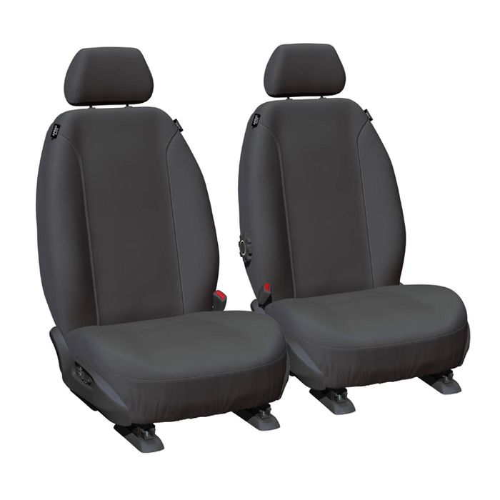 Sperling Super Tough Canvas Front Charcoal Seat Covers - Transit Custom 2013-On