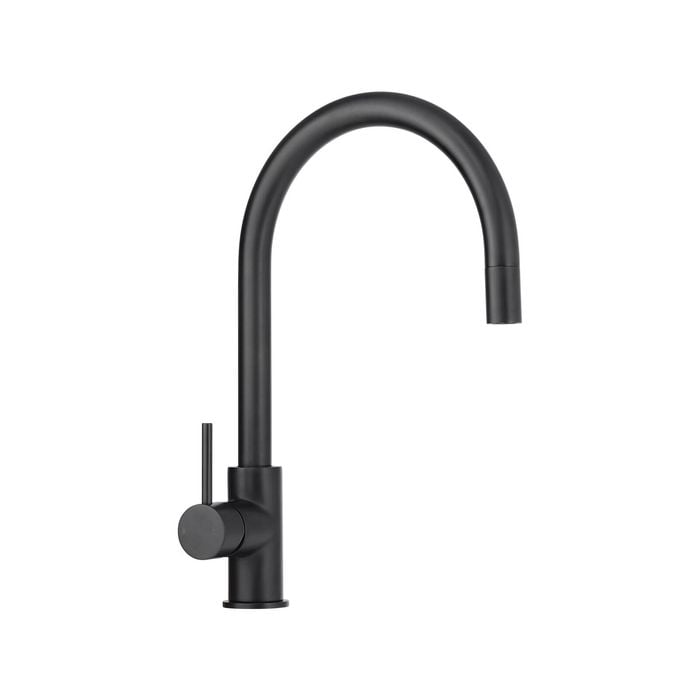 Mondella  35mm Matt Black Dahlek Pull Out Sink Mixer