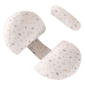 Catzon Pregnancy Side Sleep Pillow Washable Back Belly Hips Legs-white