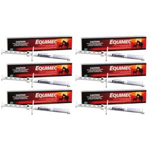 6 X Equimec Broadspectrum Wormer Parasite Control Horse Summer Sore 6.42g