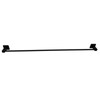 Barelli Piazza 900mm Matte Black Single Towel Rail