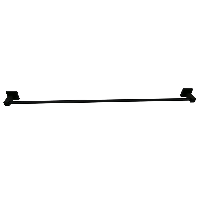 Barelli Piazza 900mm Matte Black Single Towel Rail