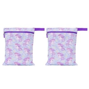 2PK Splosh Out & About Mermicorn Waterproof Kids/Children Wet Bag 40cm Purple