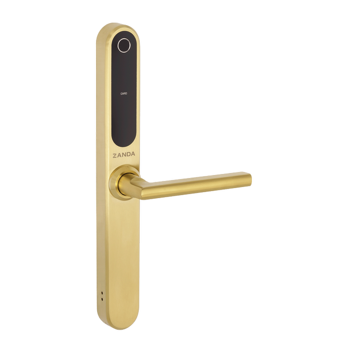 Zanda 60mm Satin Brass Backset Stealth Longplate Tubular Latch