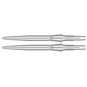 2PK Target Swiss Storm Dart Point Replacement Spare Accessory Tip 26mm Silver