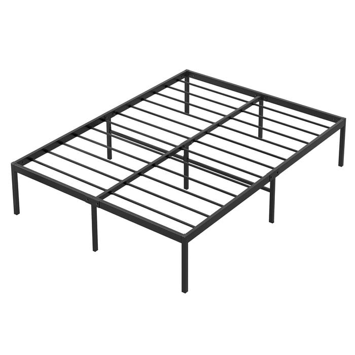 Ufurniture Bed Frame Queen 41cm Height Mattress Base Support Black