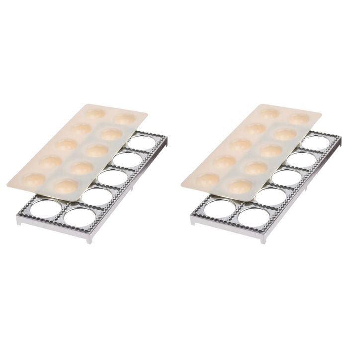 2PK Al Dente 10-Ravioli Maker Home Kitchen Cooking Utensil Tool