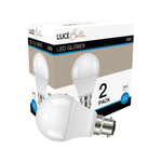 Luce Bella A60 B22 LED 470lm Cool White 6W Globe - 2 Pack