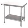 Vogue Chopping Board Table Stainless Steel 900mm Commercial Kitchen Prep Station Work Bench