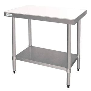 Vogue Chopping Board Table Stainless Steel 900mm Commercial Kitchen Prep Station Work Bench