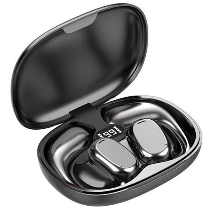 Elinz OWS Open Ear Bluetooth Sports Headphones Wireless Earbuds with Charging Case IPX4 Water Resistant Touch Control