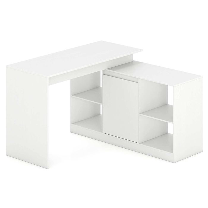 Costway Reversible Computer Desk Writing Table Study Gaming Dining Table