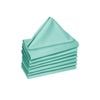 Hoydu Set of 8 Cotton OR Poly Cotton Napkins Light Turquoise 40 x 40 cm