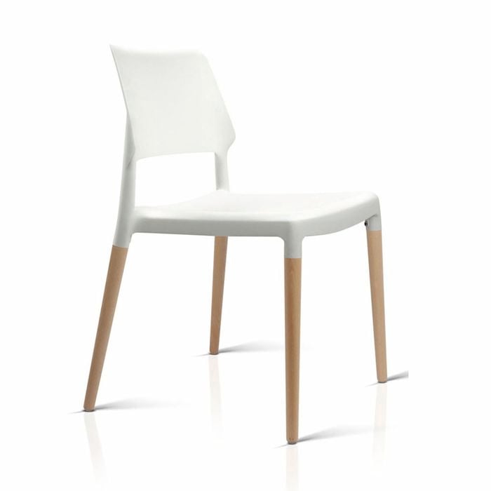 Artiss Set of 4 White Belloch Replica Dining Chairs