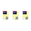 3x 20pc Filofax 12cm Pocket Refill Ruled Notepaper Office Stationery Memo Yellow