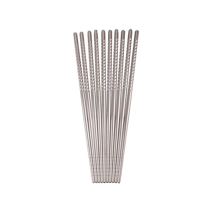 Dline Stainless Steel Chopsticks - 5 Pairs