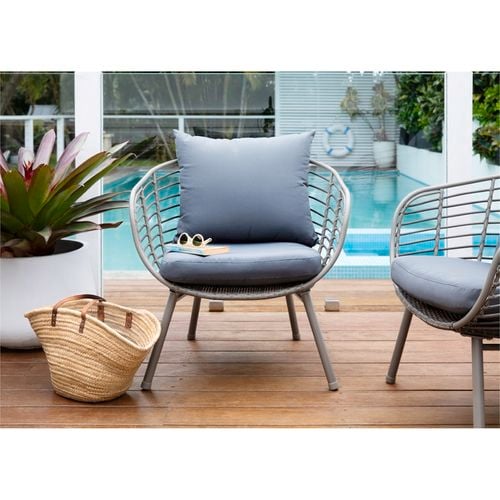 Marquee Bayfield Wicker Half Egg Chair Bunnings Australia