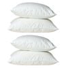 2x 2pc Royal Comfort Goose Cotton Bedding Pillow 1000GSM 50x75cm - White