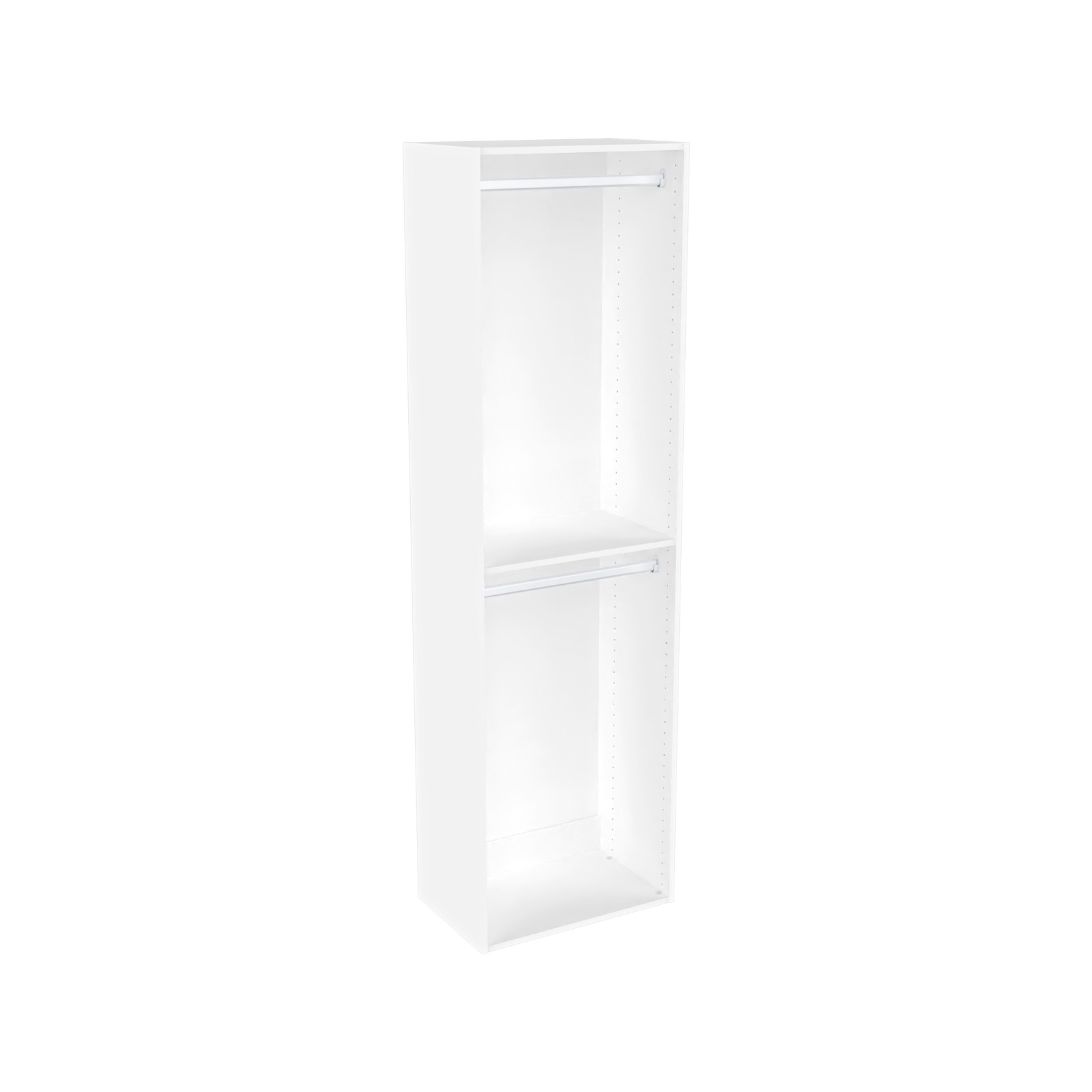 LUGNA Double Hanging White Storage Unit