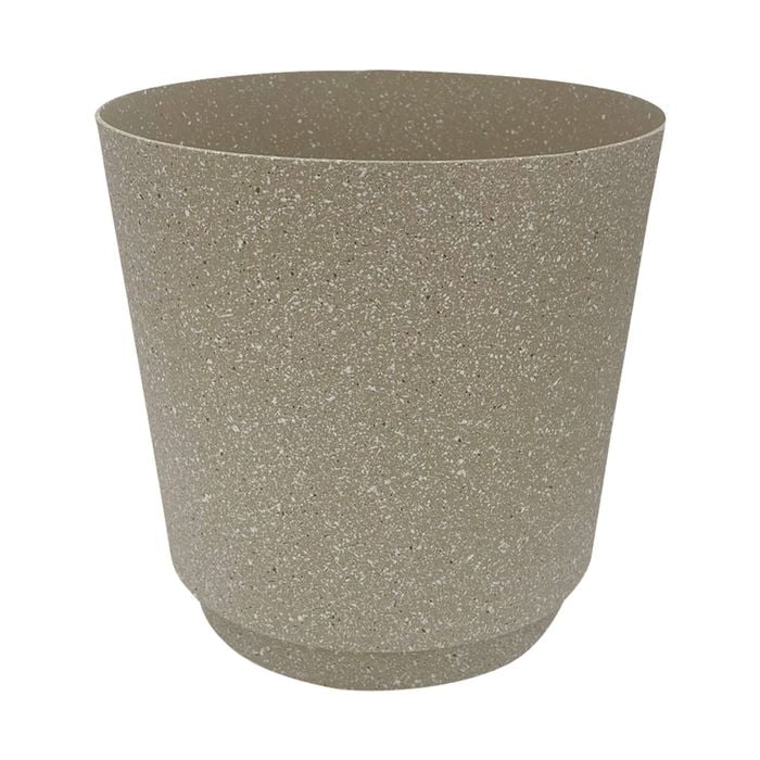 Eden 18cm Beige Round Stonelite Self Watering Plastic Pot