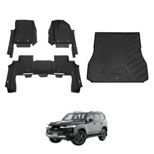 AUSGO 7D Injection Floor Mats & Boot Liner Set For Toyota Land Cruiser Landcruiser 300 LC300 5-Seat 2025-Onwards Floor Liners