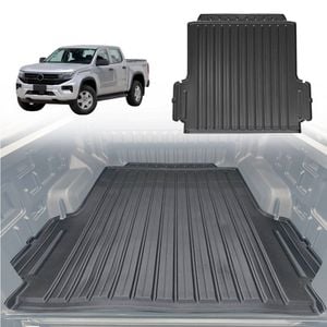 AUSGO 3D TPE Ute Mat for Volkswagen Amarok NF Dual Cab 2023-Onwards Fitted with Factory Plastic Tub Liner Tray Mat