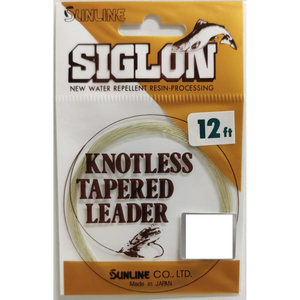 Sunline Siglon 12ft Knotless Fly fishing Tapered Leader 10lb / 4.5kg  2X