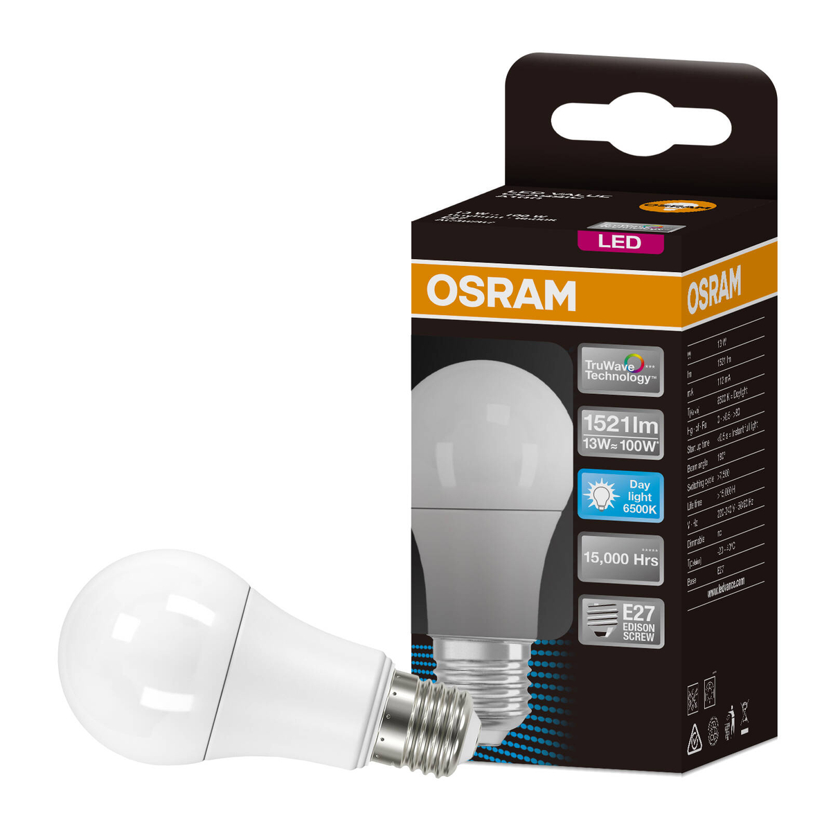 Osram LED AShape ES 1521lm DL13W Frosted Light Globe - Bunnings Australia
